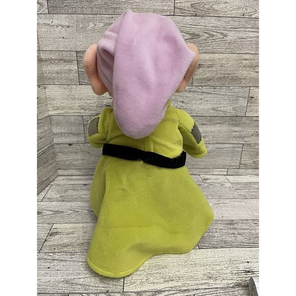 Disney Store Dopey Seven Dwarfs Snow White Plush 11" Soft Doll Toy Stands - Picture 3 of 5